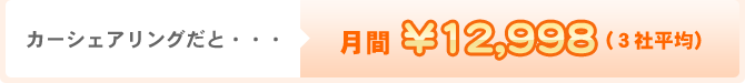 カーシェアリング月間料金