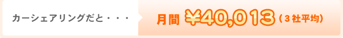 カーシェアリング月間料金